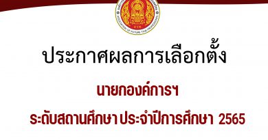 ประกาศผลการเลือกตั้งนายกองค์การนักวิชาชีพแห่งประเทศไทย ระดับสถานศึกษา